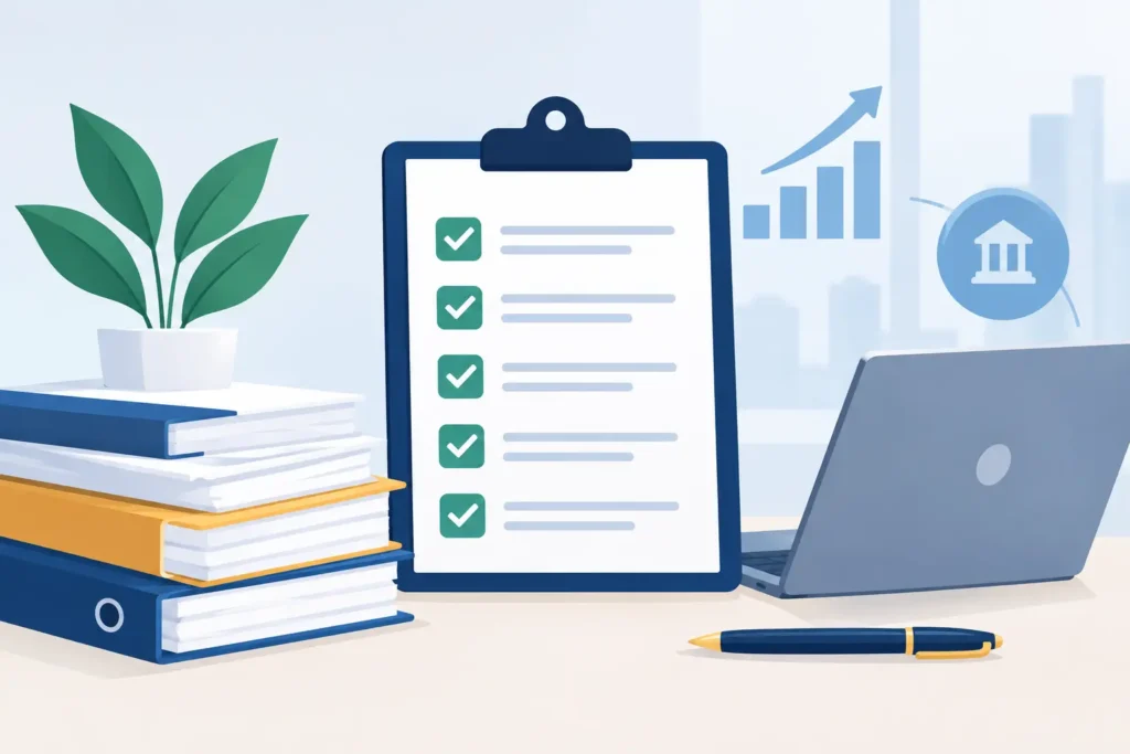 Documentos para financiamento empresarial: checklist