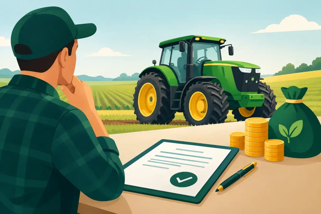 Financiamento de máquina agrícola sem erro