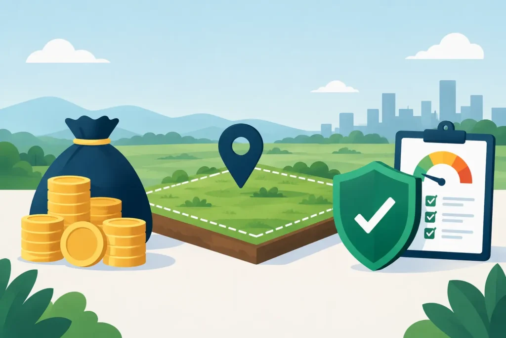 Financiamento de terrenos com controle de risco