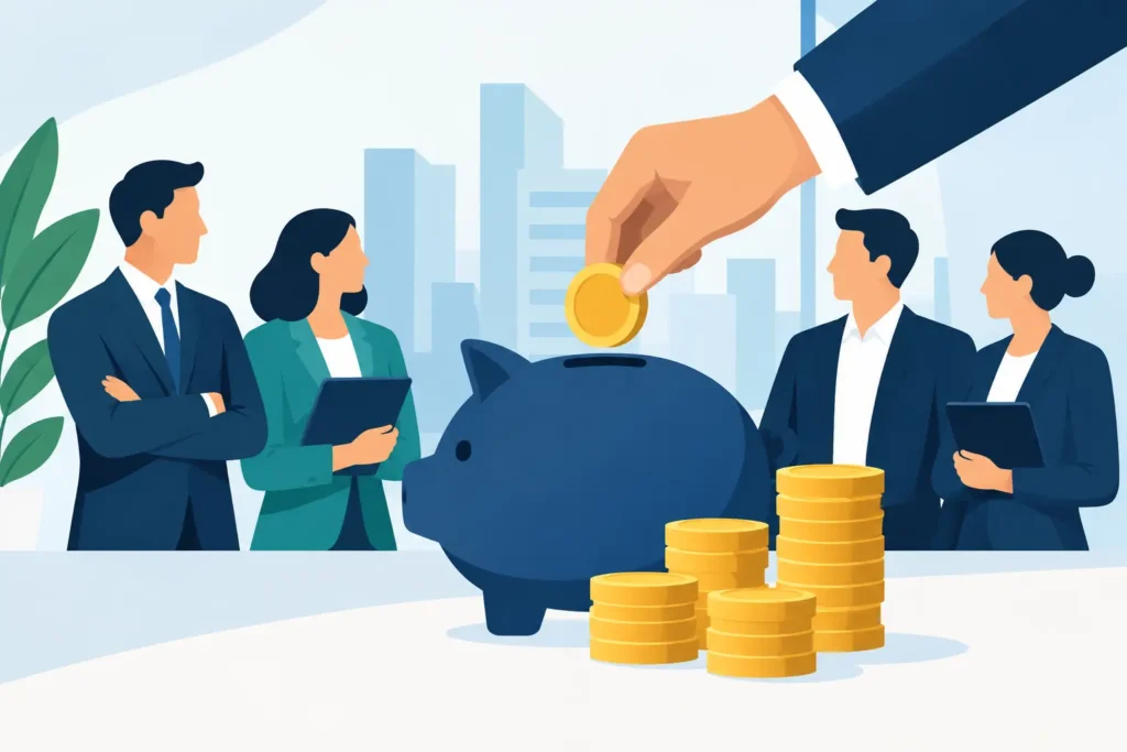 Fundo de reserva no consórcio empresarial