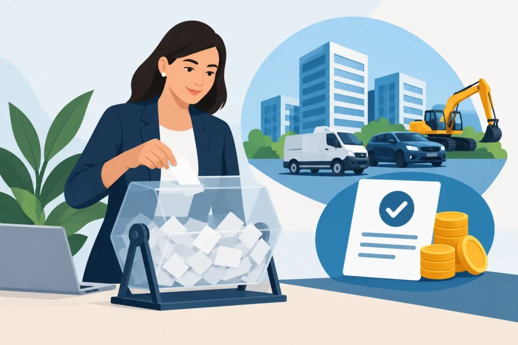 Sorteio de consórcio para empresas: regras e carta de crédito